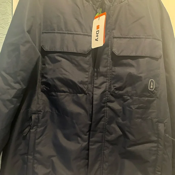 Bass Outdoor Water resistance unisex navy jacket Size L - Picture 14 of 15